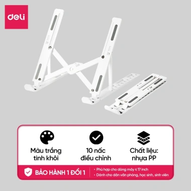 Giá Đỡ Laptop Deli Full Đệm Nâng Cấp - Tản Nhiệt Laptop và Máy Tính Bảng, Giá 65k 10