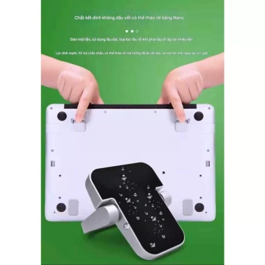 Giá Đỡ Laptop Di Động Siêu Gọn Nhựa Phun Sơn Hợp Kim Nhôm Cao Cấp - Chỉ 28k 5