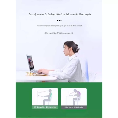 Giá Đỡ Laptop Di Động Siêu Gọn Nhựa Phun Sơn Hợp Kim Nhôm Cao Cấp - Chỉ 28k 8