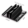 Giá đỡ laptop dọc điều chỉnh, khe cắm kép, tiết kiệm không gian cho laptop & tablet 3