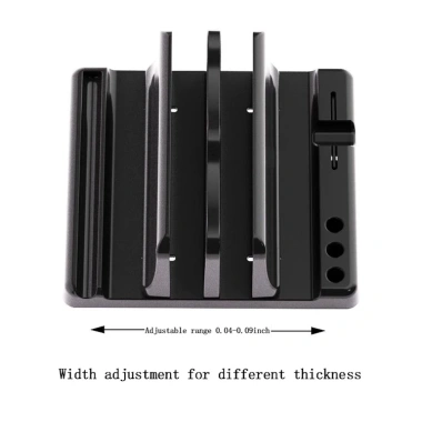 Giá đỡ laptop dọc điều chỉnh, khe cắm kép, tiết kiệm không gian cho laptop & tablet