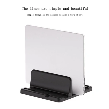 Giá đỡ laptop dọc điều chỉnh, khe cắm kép, tiết kiệm không gian cho laptop & tablet