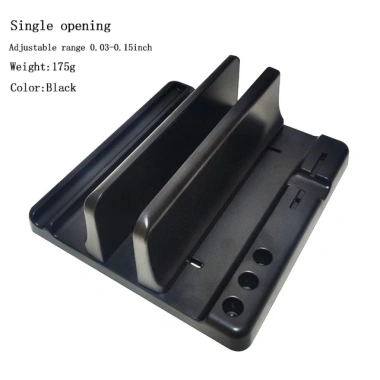 Giá đỡ laptop dọc điều chỉnh, khe cắm kép, tiết kiệm không gian cho laptop & tablet