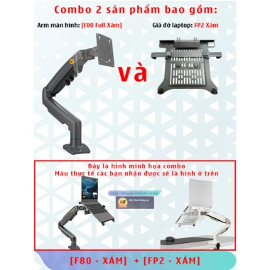Giá đỡ Laptop F80 + Fp2 10-17 inch - Chỉ 625k, Đỡ mỏi tay, Điều chỉnh dễ dàng 10