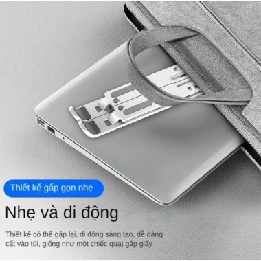 Giá đỡ laptop Feeltech nhôm nâng hạ chiều cao - Đế tản nhiệt xách tay 39.850 VND