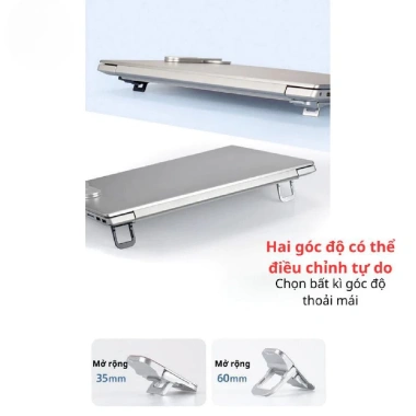 Giá đỡ laptop gập gọn - Đế tản nhiệt 2 nấc điều chỉnh cao thấp, giảm còn 39.000 VND 2 Giá đỡ laptop gập gọn - Đế tản nhiệt 2 nấc điều chỉnh cao thấp, giảm còn 39.000 VND 2