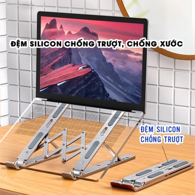 Giá Đỡ Laptop Gấp Gọn LegendBass - Tản Nhiệt, Nâng Màn Hình, Chống Mỏi Mắt 2 Giá Đỡ Laptop Gấp Gọn LegendBass - Tản Nhiệt, Nâng Màn Hình, Chống Mỏi Mắt 2