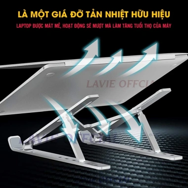 Giá Đỡ Laptop Gấp Gọn LegendBass - Tản Nhiệt, Nâng Màn Hình, Chống Mỏi Mắt 3 Giá Đỡ Laptop Gấp Gọn LegendBass - Tản Nhiệt, Nâng Màn Hình, Chống Mỏi Mắt 3