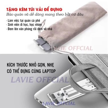 Giá Đỡ Laptop Gấp Gọn LegendBass - Tản Nhiệt, Nâng Màn Hình, Chống Mỏi Mắt