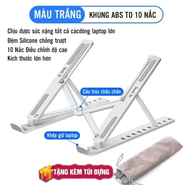 Giá Đỡ Laptop Gấp Gọn LegendBass - Tản Nhiệt, Nâng Màn Hình, Chống Mỏi Mắt