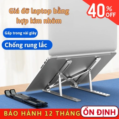 Giá Đỡ Laptop Gấp Gọn Myd.23 - Kệ Tản Nhiệt Nhôm, 6 Cấp Độ Linh Hoạt, Giá Tốt