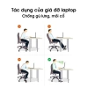 Giá Đỡ Laptop Gỗ Cao Cấp Chống Gù, Tản Nhiệt, Bàn Làm Việc Gọn Gàng – Ưu Đãi 58.016 VND 6