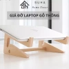Giá đỡ laptop gỗ gấp gọn, kệ cho MacBook iPad - Phù hợp mọi laptop, giảm giá 20%