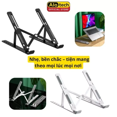 Giá Đỡ Laptop Hợp Kim Nhôm Cao Cấp - 7 Cấp Độ Điều Chỉnh, Phù Hợp MacBook, iPad, Tablet, Giá 61.900 VND 2