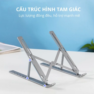 Giá đỡ Laptop Hợp Kim Nhôm Điều chỉnh cao, Đế tản nhiệt MANDALA - MacBook, iPad, 55.000₫