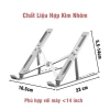 Giá đỡ Laptop Hợp Kim Nhôm Điều chỉnh cao, Đế tản nhiệt MANDALA - MacBook, iPad, 55.000₫ 8