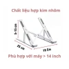 Giá đỡ Laptop Hợp Kim Nhôm Điều chỉnh cao, Đế tản nhiệt MANDALA - MacBook, iPad, 55.000₫ 10