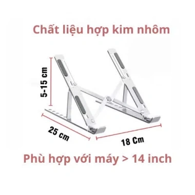 Giá đỡ Laptop Hợp Kim Nhôm Điều chỉnh cao, Đế tản nhiệt MANDALA - MacBook, iPad, 55.000₫ 10 Giá đỡ Laptop Hợp Kim Nhôm Điều chỉnh cao, Đế tản nhiệt MANDALA - MacBook, iPad, 55.000₫ 10