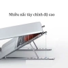 Giá đỡ laptop hợp kim nhôm gấp gọn, độ cao N3 N8 H5, kèm quạt – 45.000₫ 5
