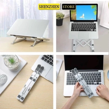 Giá đỡ laptop hợp kim nhôm gập gọn, tản nhiệt, kệ đỡ MacBook iPad - 76.589 VND 2 Giá đỡ laptop hợp kim nhôm gập gọn, tản nhiệt, kệ đỡ MacBook iPad - 76.589 VND 2