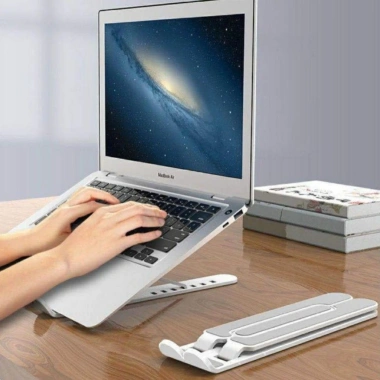 Giá đỡ laptop hợp kim nhôm gập gọn, tản nhiệt, kệ đỡ MacBook iPad - 76.589 VND