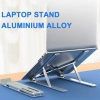 Giá Đỡ Laptop Hợp Kim Nhôm Gấp Gọn Tiện Dụng, Điều Chỉnh Độ Cao, Nhẹ Bền