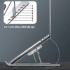 Giá Đỡ Laptop Hợp Kim Nhôm Quạt LED RGB 7 Mức - Gập Gọn Tiện Lợi, Điều Chỉnh Cao C9 7
