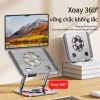 Giá đỡ laptop kim loại gấp gọn, xoay 360°, độ cao điều chỉnh, tản nhiệt 152.000₫ 4