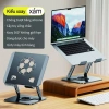 Giá đỡ laptop kim loại gấp gọn, xoay 360°, độ cao điều chỉnh, tản nhiệt 152.000₫ 9