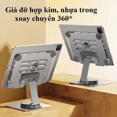Giá đỡ Laptop L003 xoay 360° hợp kim, đế lót chống trượt, giảm 21% còn 135k 4