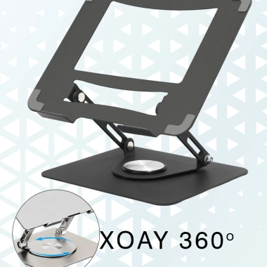 Giá đỡ Laptop L250 - Nhôm, xoay 360°, tùy chỉnh độ cao, cho MacBook iPad - 215.000₫