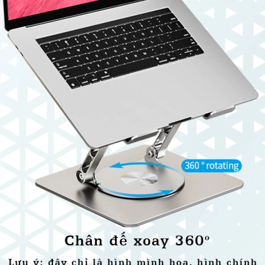 Giá đỡ Laptop L250 - Nhôm, xoay 360°, tùy chỉnh độ cao, cho MacBook iPad - 215.000₫ 9 Giá đỡ Laptop L250 - Nhôm, xoay 360°, tùy chỉnh độ cao, cho MacBook iPad - 215.000₫ 9