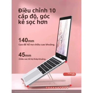 Giá Đỡ Laptop Macbook 9‑17 Inch Điều Chỉnh, Hỗ Trợ Tư Thế Đúng, Không Mỏi Cổ - 79.000₫ 4