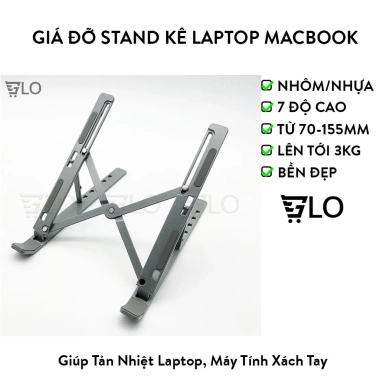 Giá Đỡ Laptop MacBook Gấp Gọn Điều Chỉnh Độ Cao - Tiết Kiệm, Giá Chỉ 82.950 VND