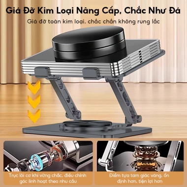 Giá đỡ Laptop, MacBook, iPad công thái học nâng hạ độ cao, tản nhiệt – Giá chỉ 219.000₫ 2