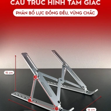 Giá đỡ laptop, MacBook, iPad Goldtech N3 nhôm độ cao linh hoạt - Đế tản nhiệt, 85.000đ 2 Giá đỡ laptop, MacBook, iPad Goldtech N3 nhôm độ cao linh hoạt - Đế tản nhiệt, 85.000đ 2