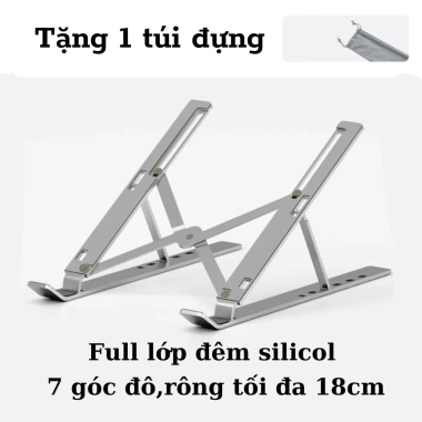 Giá đỡ laptop, MacBook, iPad hợp kim nhôm điều chỉnh cao – Tản nhiệt giảm 18% 2