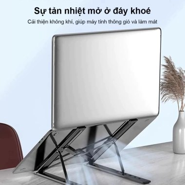 Giá đỡ Laptop Macbook iPad hợp kim nhôm, điều chỉnh độ cao, đế tản nhiệt - Giá 46.666₫ 4