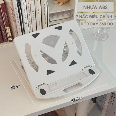 Giá đỡ laptop, MacBook, iPad xoay 360 7 nấc điều chỉnh độ cao siêu bền - 45.000đ