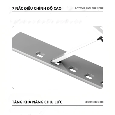 Giá Đỡ Laptop Macbook N3 Hợp Kim Nhôm 7 Mức Độ Cao - Giảm Đau Mỏi Cổ Vai Gáy, 89.000₫