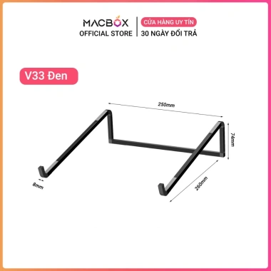 Giá đỡ Laptop Macbook Notebook V33 - Đế tản nhiệt hợp kim nhôm, giảm 19% - Tản nhiệt nhanh, bền bỉ
