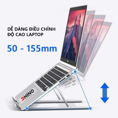 Giá đỡ Laptop MacBook Rhino KL101 – Kệ tản nhiệt nhôm gấp gọn, kèm túi, chỉ 39.000₫ 9
