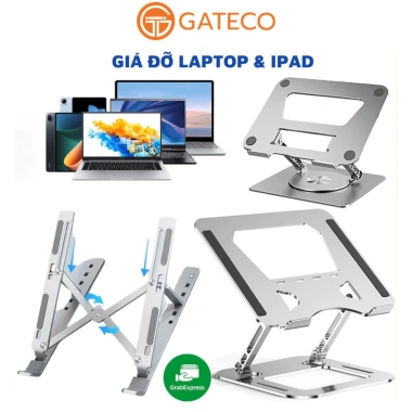 Giá đỡ Laptop MacBook UltraBook iPad Gateco - Điều chỉnh độ cao, tản nhiệt, gấp gọn, chỉ 98.000đ 2
