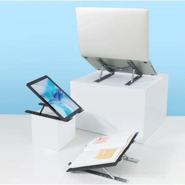 Giá Đỡ Laptop & Máy Tính Bảng Nhôm Gấp Gọn, Điều Chỉnh Nhiều Góc Độ - Tiện Lợi 85k