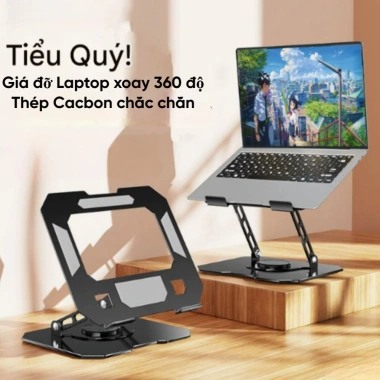 Giá Đỡ Laptop Máy Tính Bảng Xoay 360 độ Hợp Kim Thép Cacbon - Giá 105.000 VNĐ 6 Giá Đỡ Laptop Máy Tính Bảng Xoay 360 độ Hợp Kim Thép Cacbon - Giá 105.000 VNĐ 6