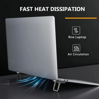 Giá đỡ laptop mini di động kim loại, điều chỉnh góc, gập gọn - Chỉ 29.000đ 3