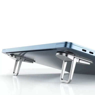 Giá đỡ laptop mini siêu mỏng gấp gọn kim loại 2 nấc điều chỉnh, tản nhiệt 7
