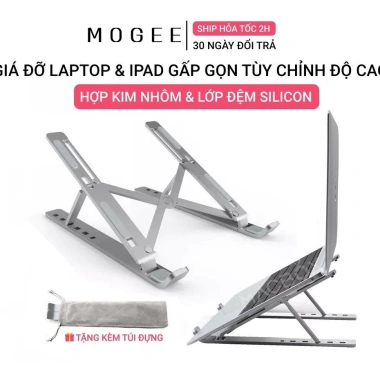Giá Đỡ Laptop MOGEE Điều Chỉnh Độ Cao iPad 14/16 inch Hợp Kim Nhôm Chống Nóng 68.800₫