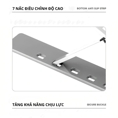 Giá Đỡ Laptop N3 Hợp Kim Nhôm 7 Mức Độ Cao - Kệ Gấp Gọn, Chống Trượt, 89.000 VND