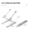 Giá đỡ laptop N8 2 tầng nhôm cao cấp, chiều cao N3, phù hợp Macbook & tablet, 68.000₫ 5